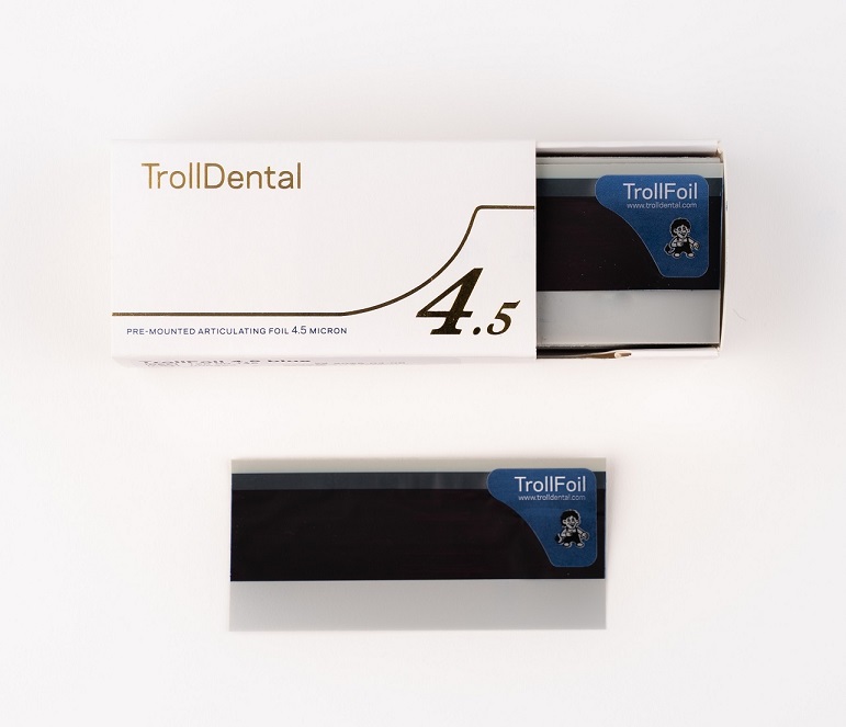 TrollFoil - folia artykulacyjna - niebieska - 4.5 mikrona - 80szt.